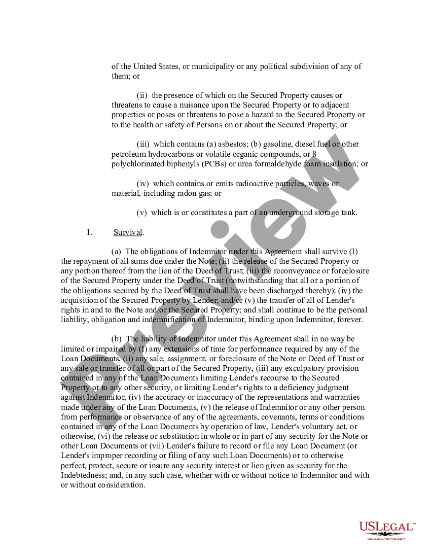 district-of-columbia-sample-environmental-indemnity-agreement