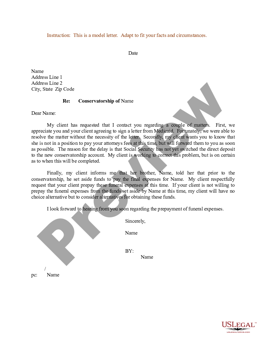 Sample Letter for Conservatorship - Sample Letter Conservatorship | US ...