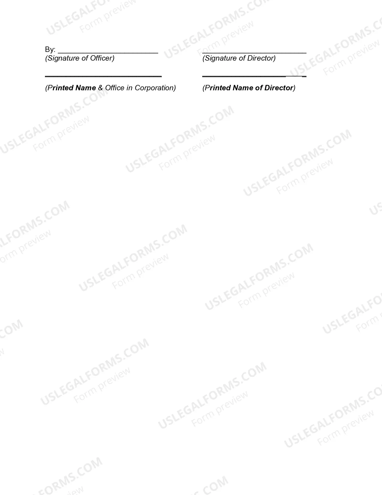 Preview Director's Fee Agreement