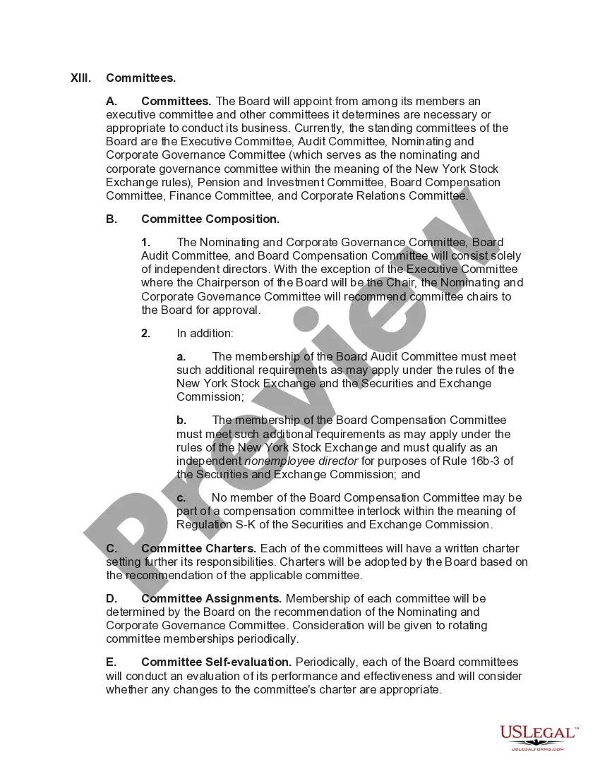 Preview Corporate Governance Guidelines