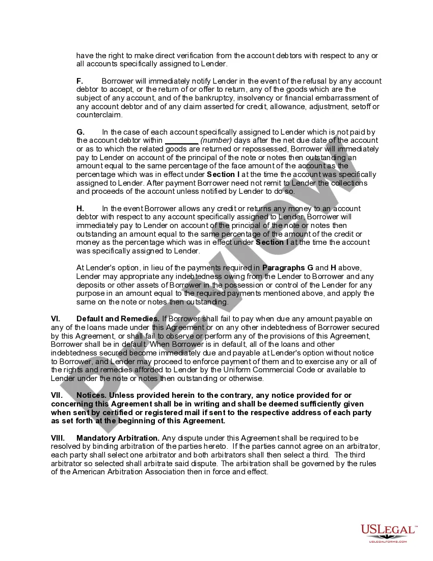 Get Accounts Receivable Security Agreement Preview Accounts Receivable Security Agreement