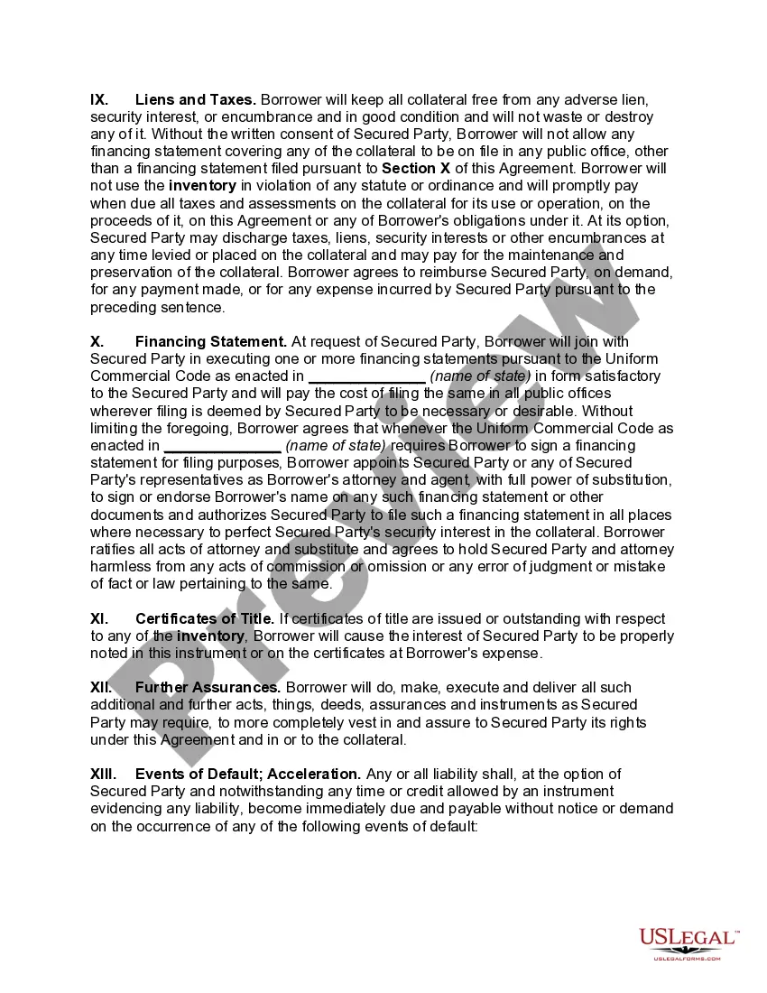 Get Security Agreement in Accounts, Contract Rights, and Inventory Preview Security Agreement in Accounts, Contract Rights, and Inventory