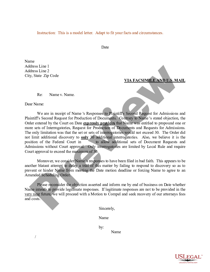 Cover letter for interrogatories us legal forms