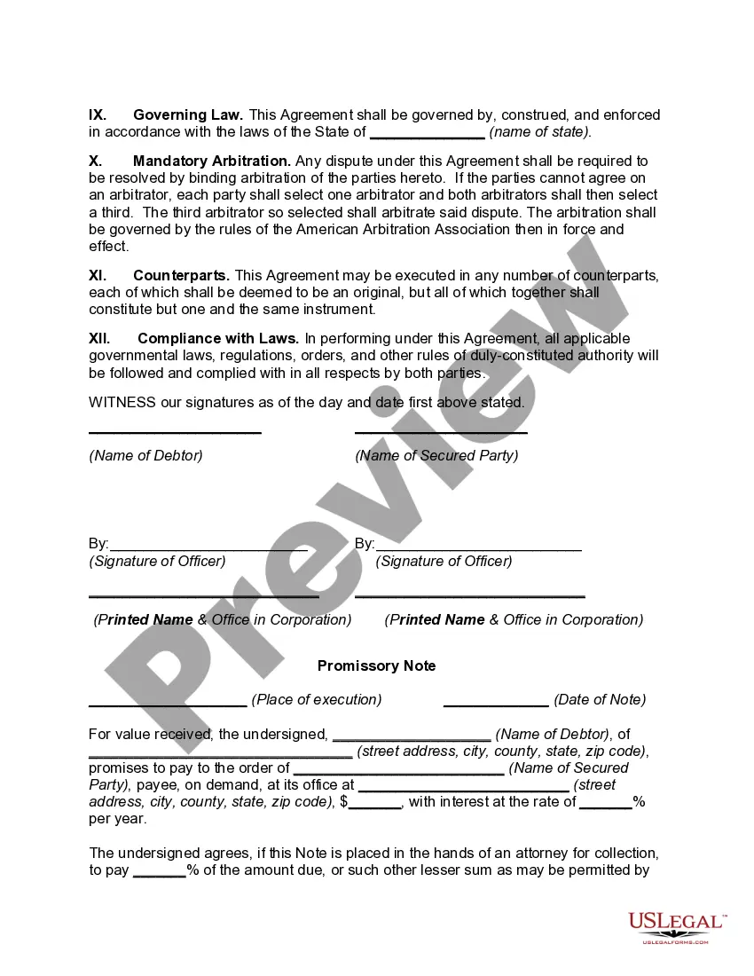 Get Security Agreement in Inventor of Retailer with Attached Promissory Note Preview Security Agreement in Inventor of Retailer with Attached Promissory Note