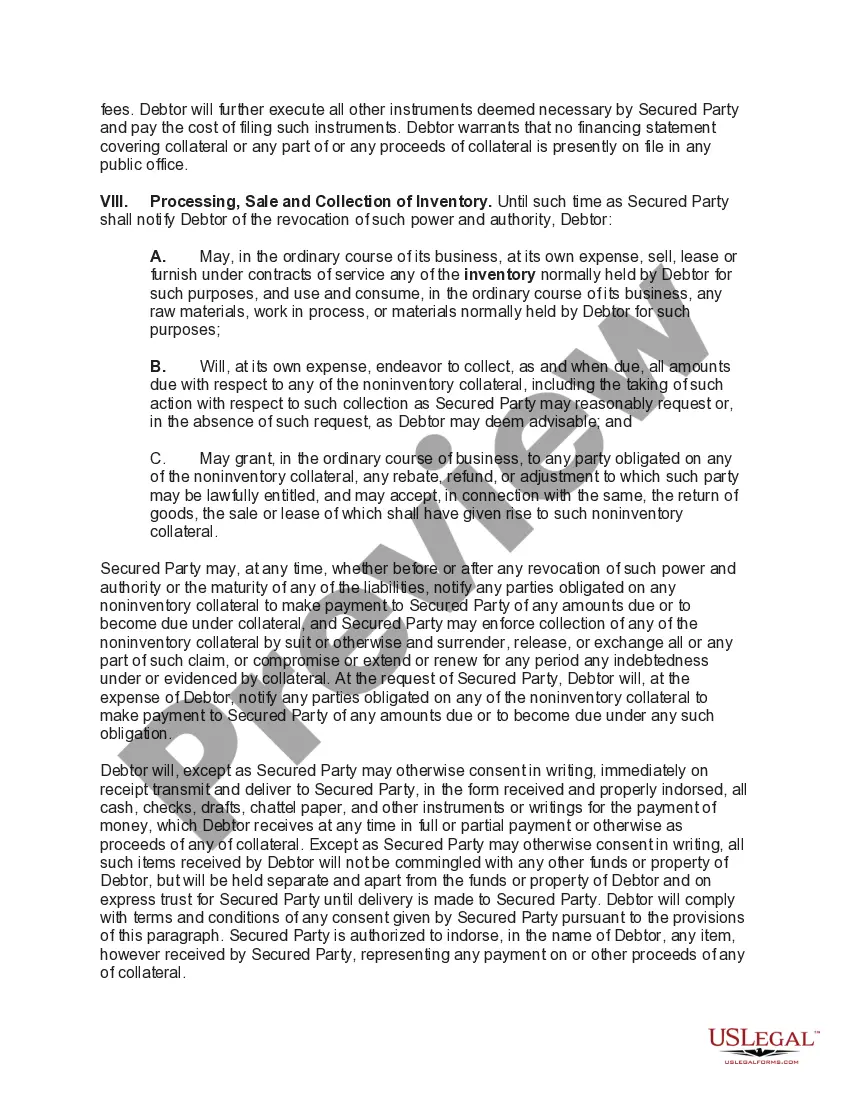 Get Security Agreement in Inventory, Accounts Receivable, Chattel Paper, and Instruments Preview Security Agreement in Inventory, Accounts Receivable, Chattel Paper, and Instruments