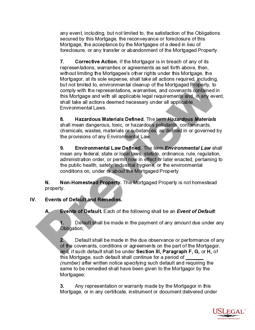 Preview Mortgage, Assignment of Rents and Profits, and Fixture Financing Statement Securing Revolving Line of Credit