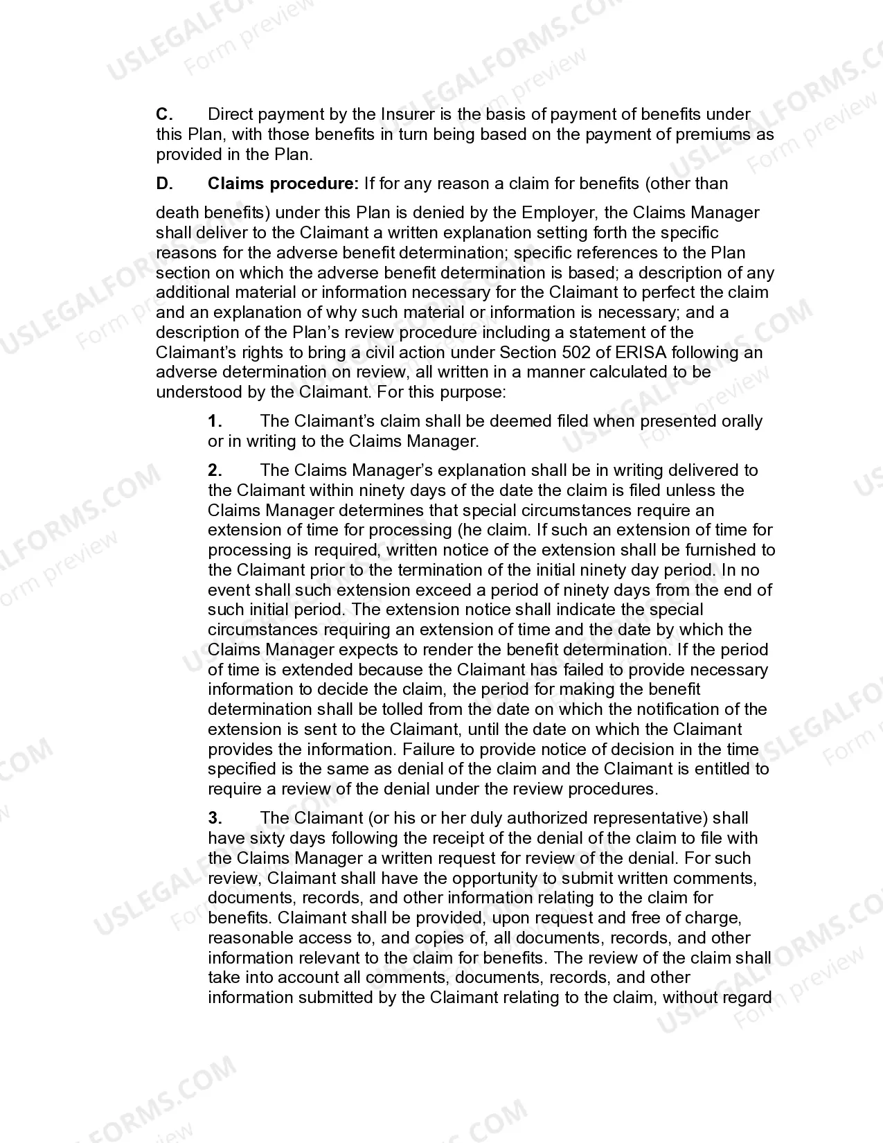 Preview Split-Dollar Insurance Agreement (Endorsement Method)