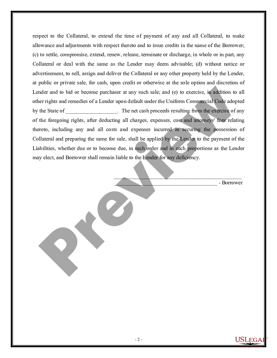 page 1 Installment Promissory Note and Security Agreement preview