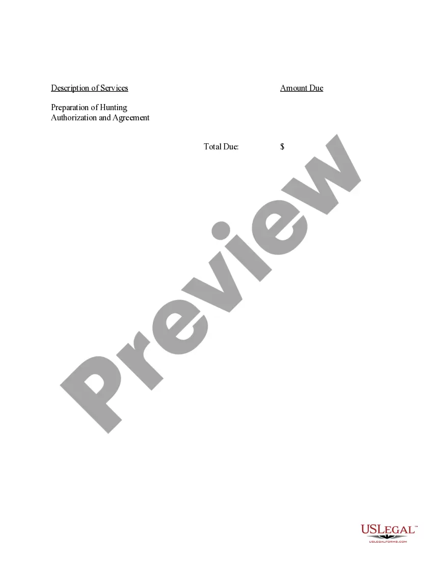 Get Sample Letter regarding Hunting Authorization and Agreement Preview Sample Letter regarding Hunting Authorization and Agreement
