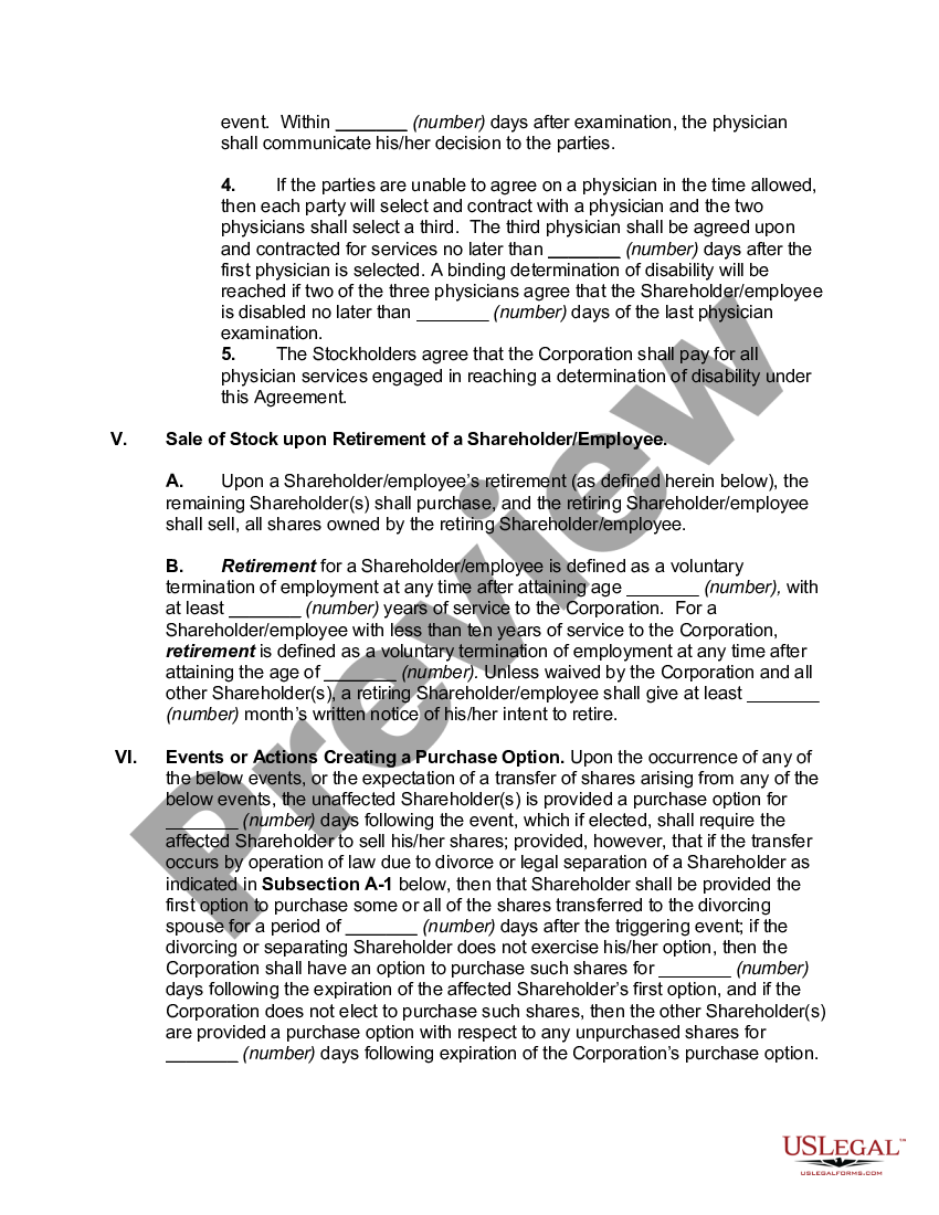 Corporate Cross Purchase Agreement | US Legal Forms