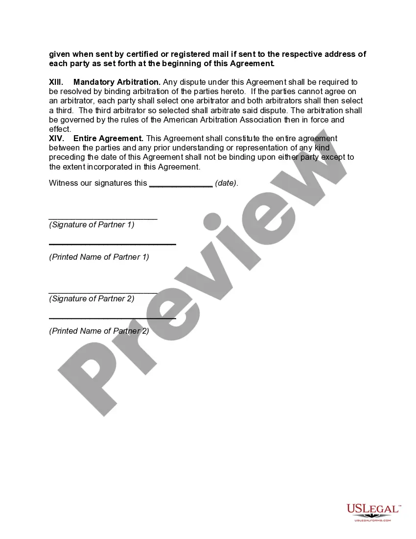 Preview Cross-Purchase Agreement with Life Insurance to Fund Purchase of Deceased Partner's Interest -- Proceeds Payable to Decedent's Beneficiary in Installments