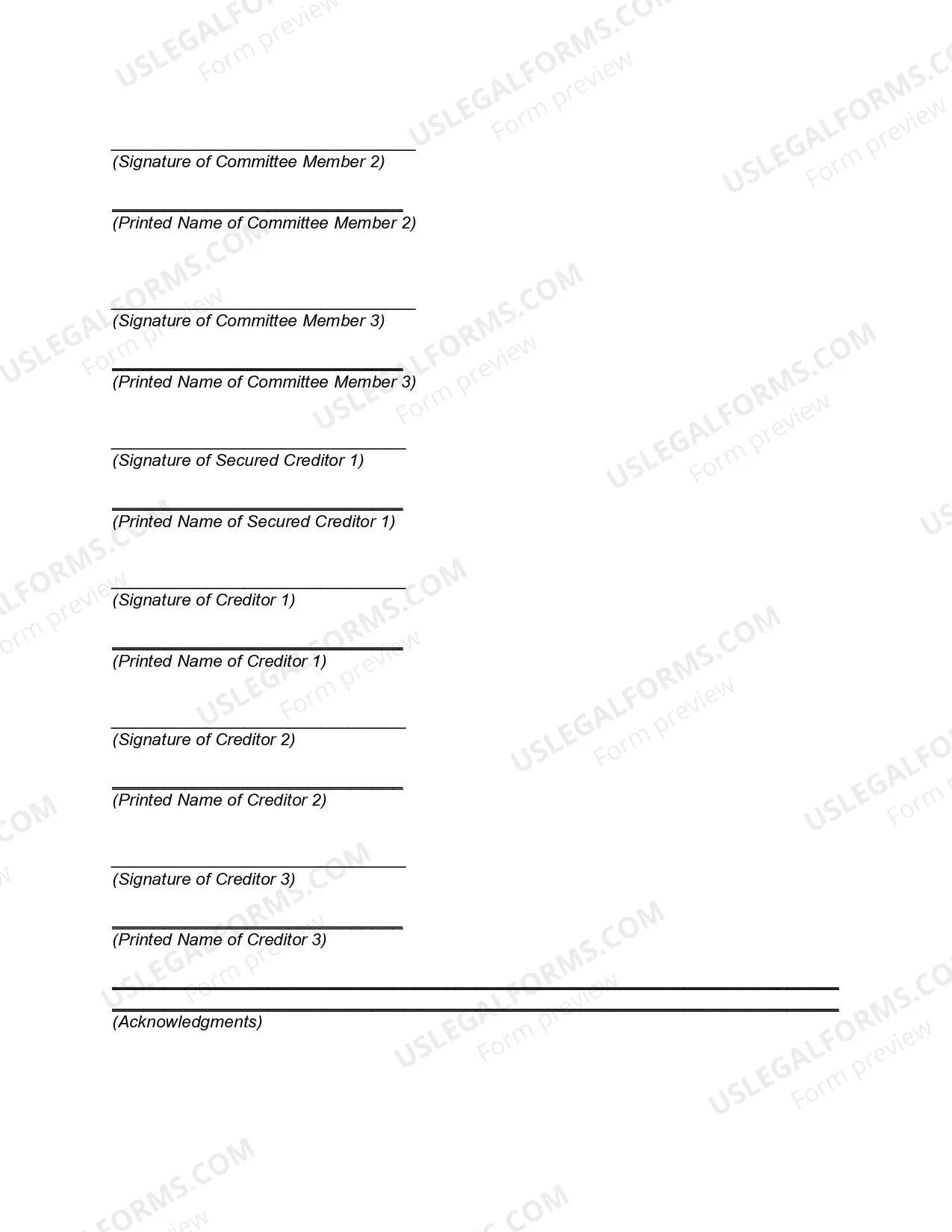 Preview Extension Agreement among Debtor, Stockholders, Creditors, Secured Creditor, and Creditors' Committee -- Subordination of Creditors' Claims