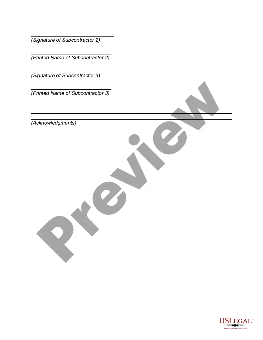 Get Composition with Creditors -- Agreement between Contractors-Debtor and Subcontractors-Creditors Preview Composition with Creditors -- Agreement between Contractors-Debtor and Subcontractors-Creditors