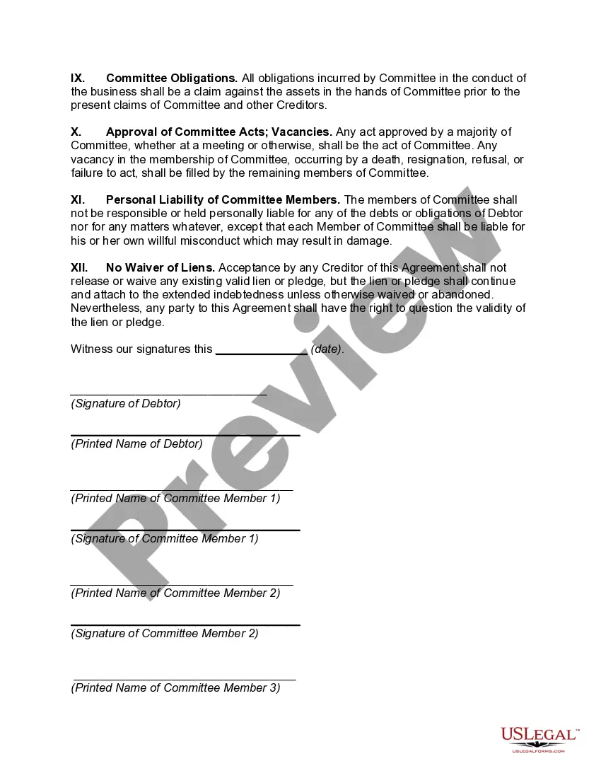 Preview Composition with Creditors -- Debtor to Carry on Business under Inspection by Creditors' Committee -- Transfer to Committee of Real Estate of Debtor