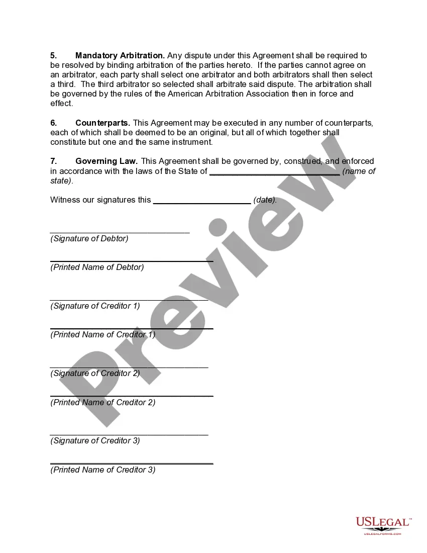 Get Composition with Creditors -- Debtor to Form Corporation with Pledge of Capital Stock for Creditors Preview Composition with Creditors -- Debtor to Form Corporation with Pledge of Capital Stock for Creditors