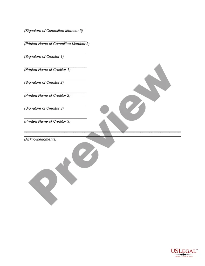 Preview Composition with Creditors -- Debtor to Carry on Business under Inspection by Creditors' Committee -- Transfer to Committee of Debtor's Real Estate