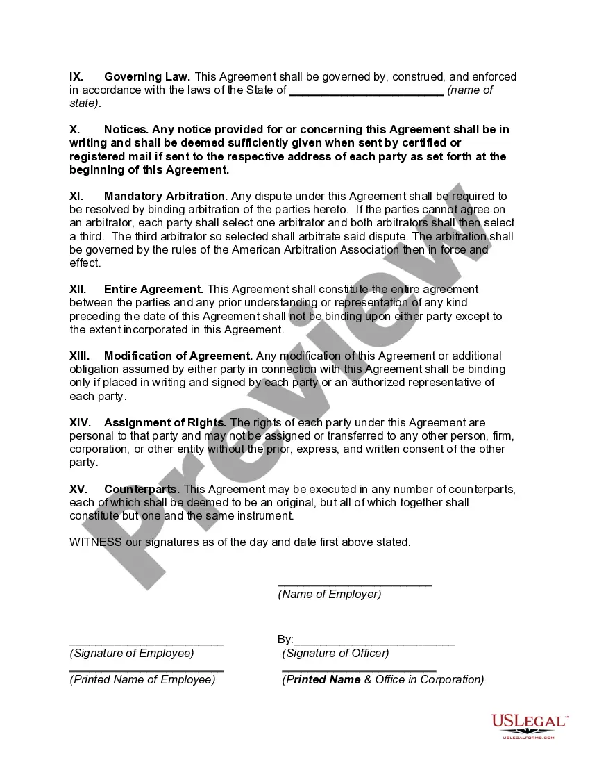 Preview Employment Agreement for Analyst in the Business of Investment Banking