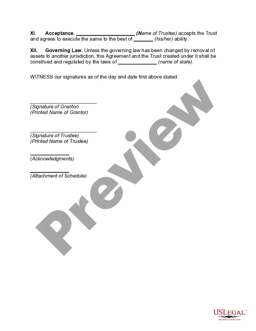 Preview Trust Agreement for Minor Qualifying for Annual Gift-Tax Exclusion; Beneficiary has Right to Terminate Trust at Age 21