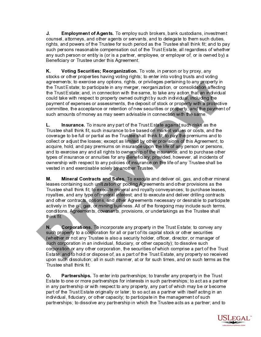 Preview Multiple Trusts for Children -- Trust Agreement for Minor Qualifying for Annual Gift-Tax Exclusion