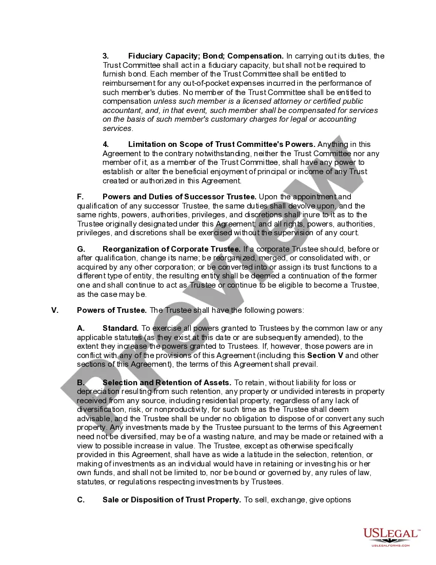 Preview Multiple Trusts for Children -- Trust Agreement for Minor Qualifying for Annual Gift-Tax Exclusion