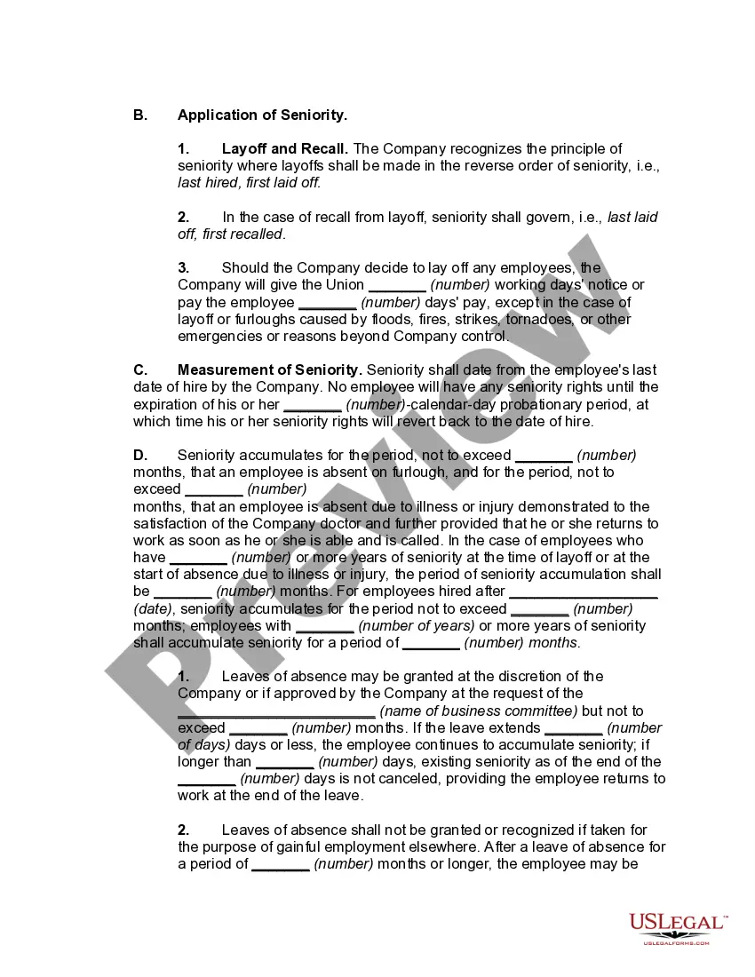 Preview Collective Bargaining Agreement between Owner of Distribution Center and Employee Union