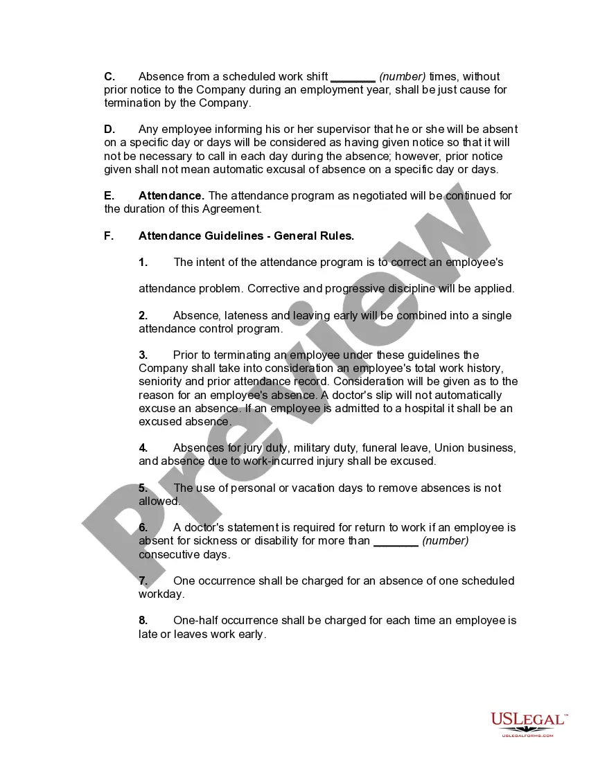 Preview Collective Bargaining Agreement between Owner of Distribution Center and Employee Union