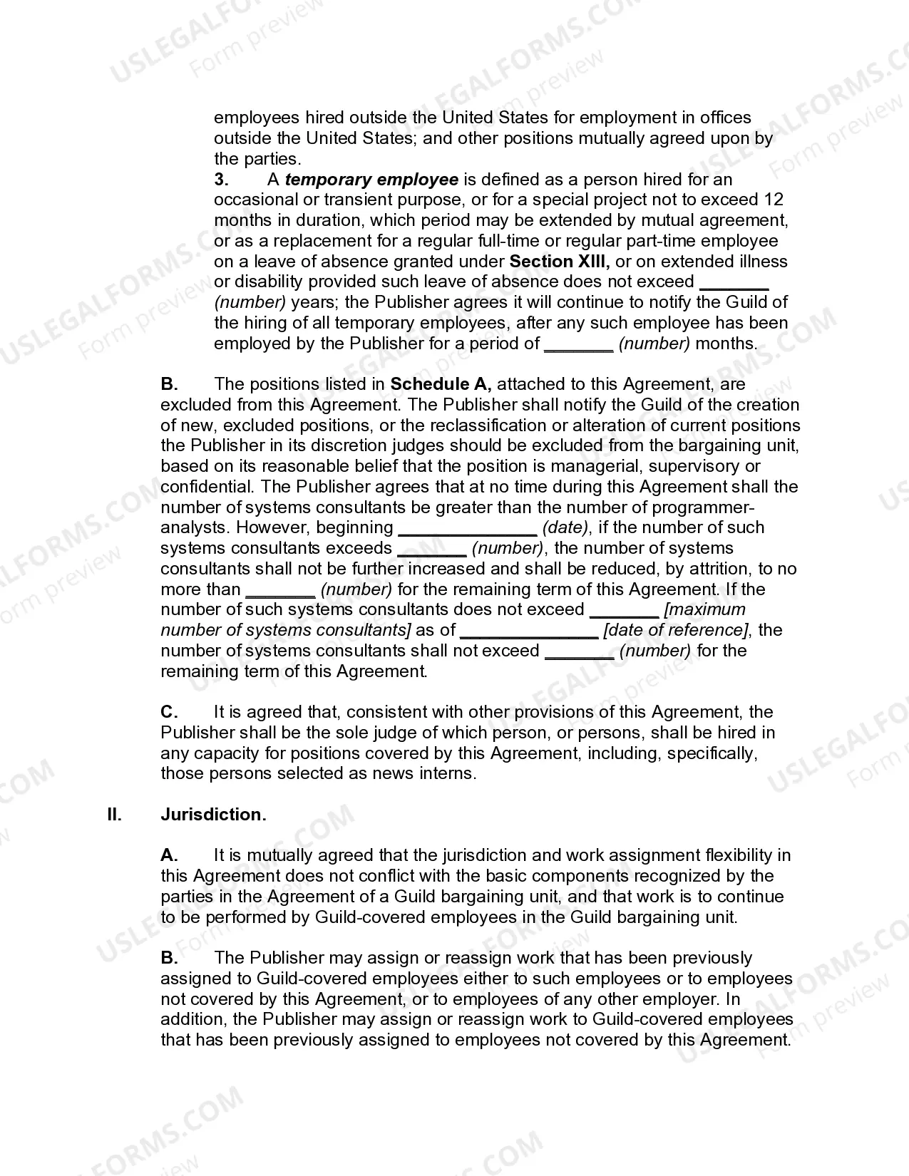 Preview Collective Bargaining Agreement Between Newspaper Publisher and Employee Union