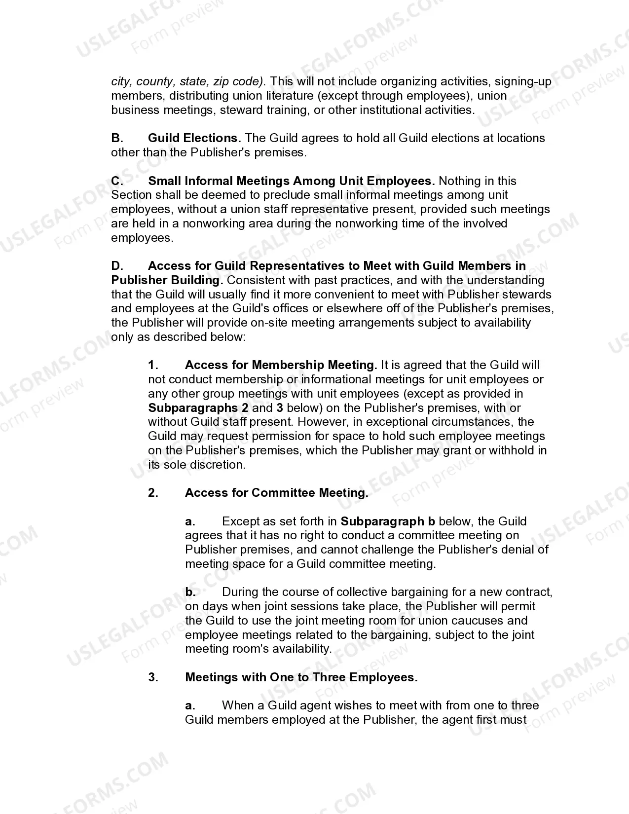 Preview Collective Bargaining Agreement Between Newspaper Publisher and Employee Union