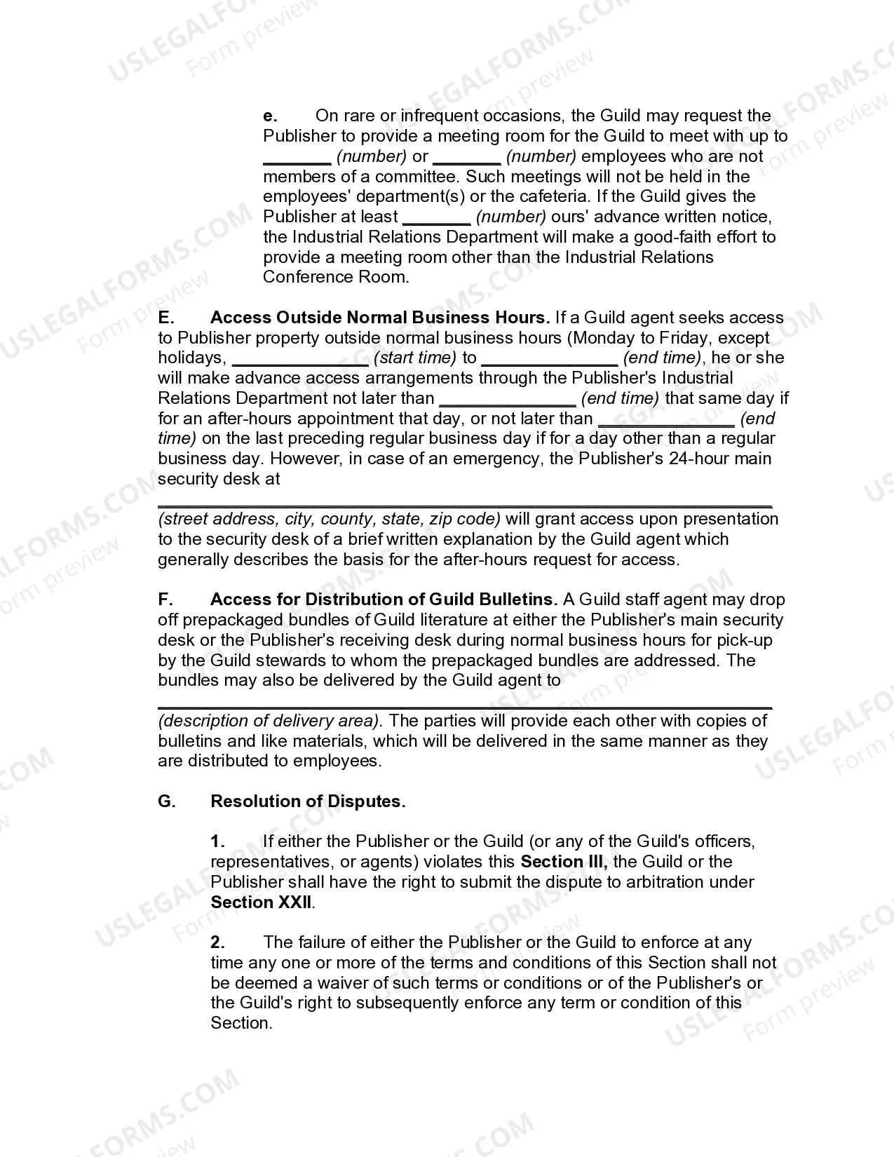 Preview Collective Bargaining Agreement Between Newspaper Publisher and Employee Union