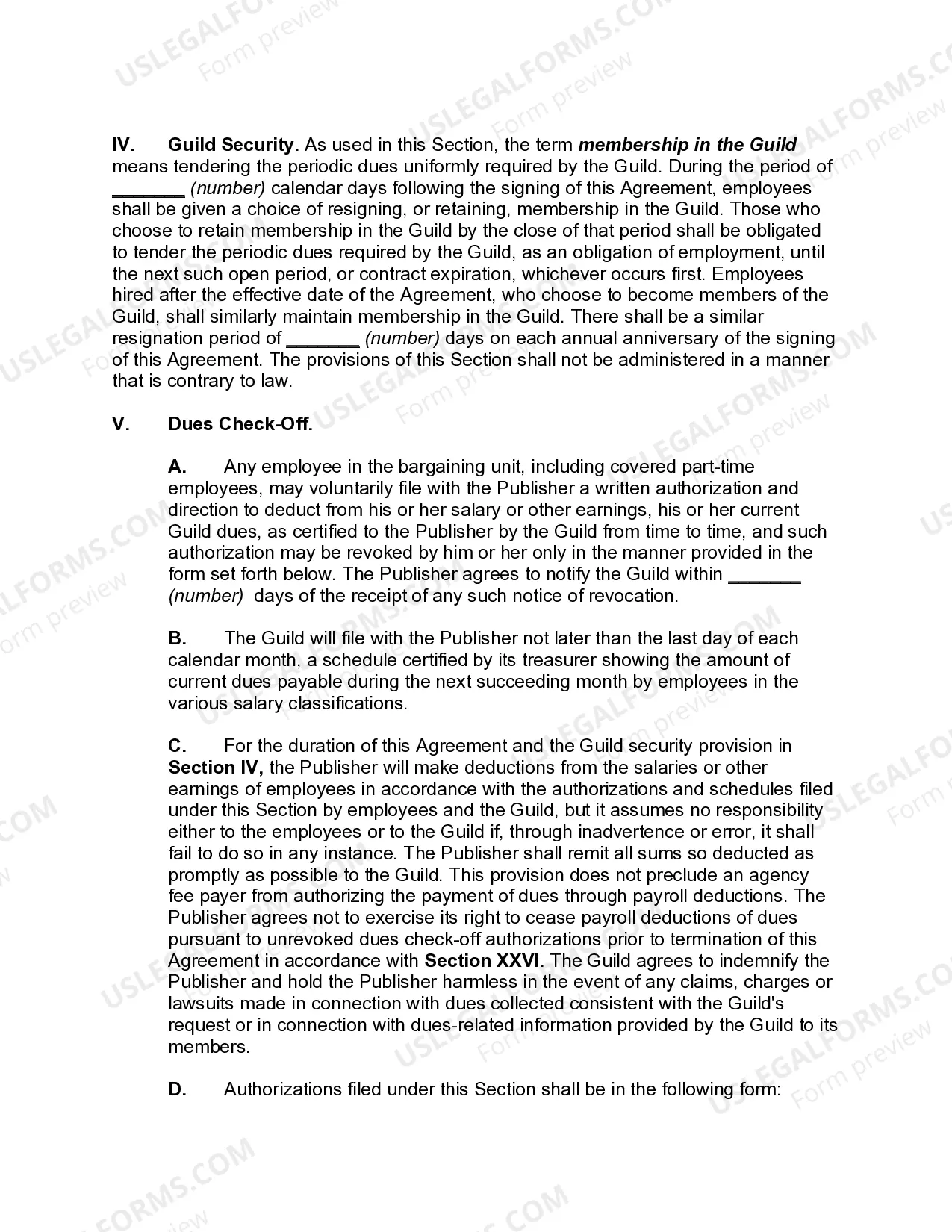 Preview Collective Bargaining Agreement Between Newspaper Publisher and Employee Union