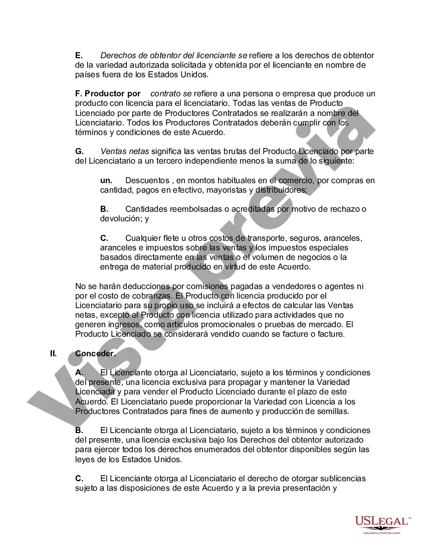 Preview Acuerdo de licencia de planta