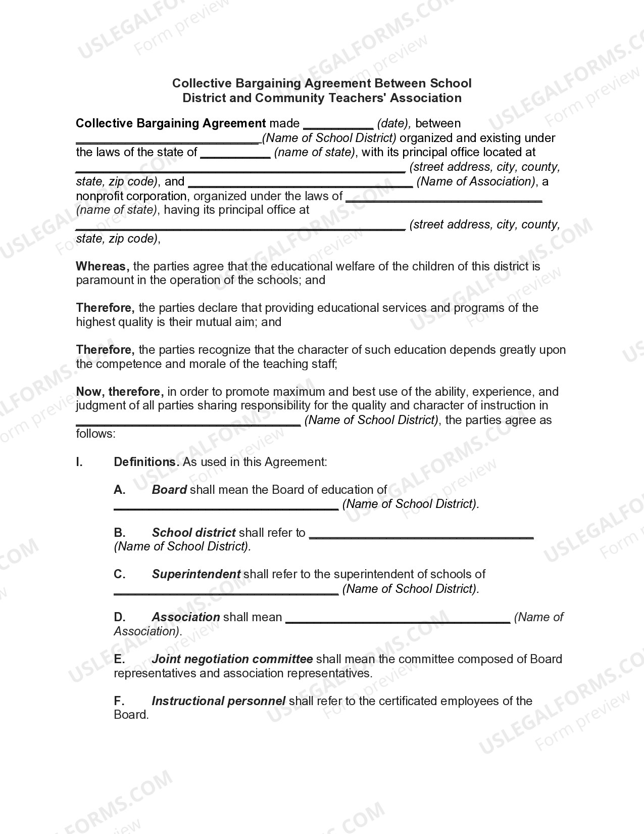 Puerto Rico Collective Bargaining Agreement Between School District and