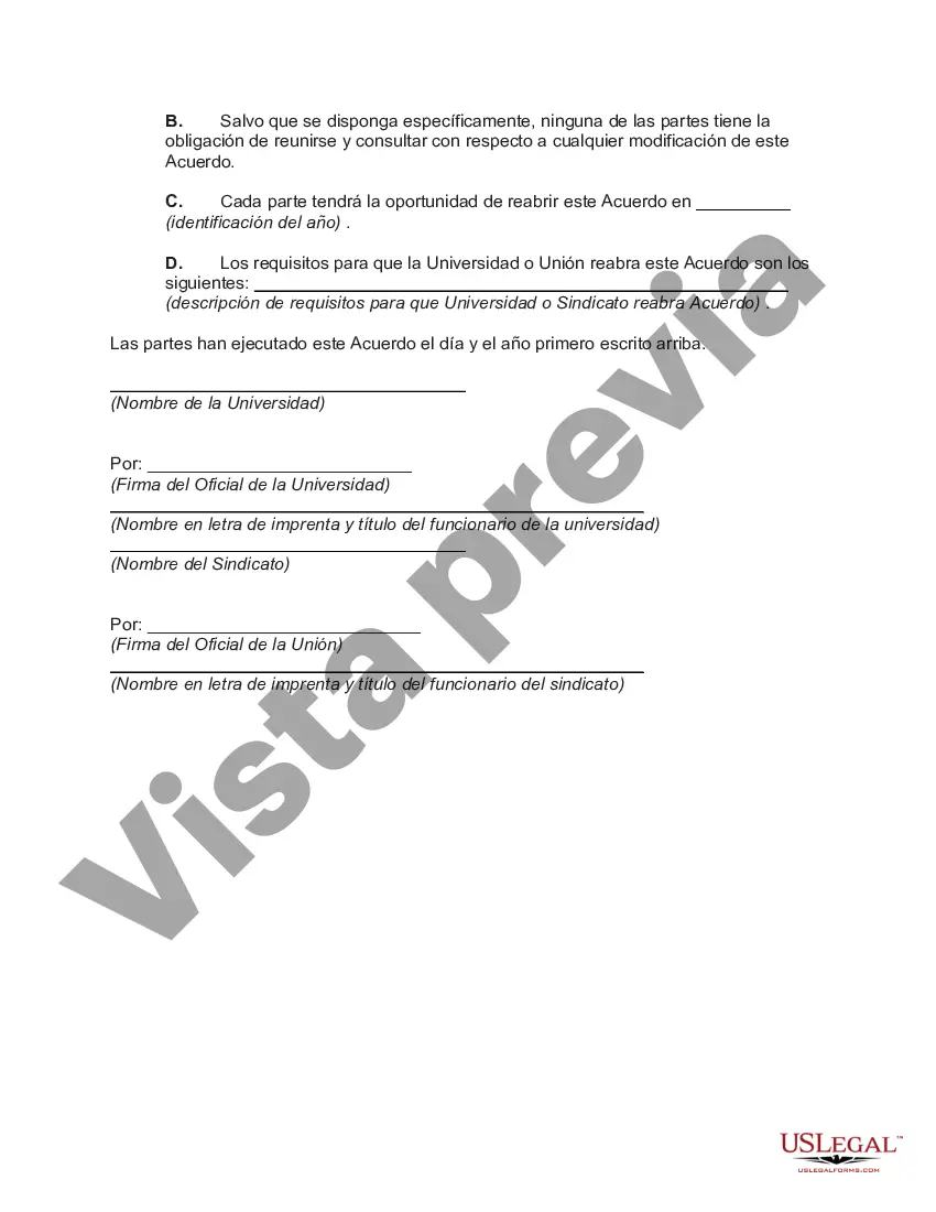 Preview Acuerdo de Negociación Colectiva entre Universidad y Sindicato de Facultad