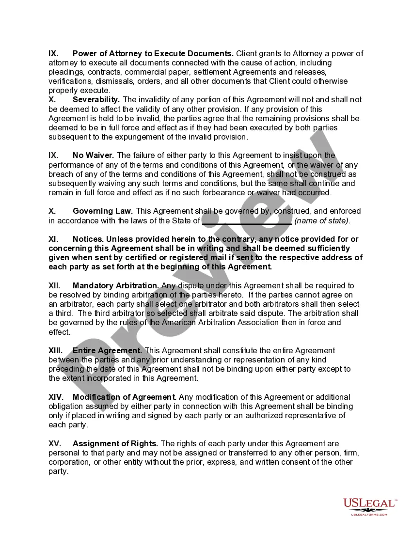 Get Contract to Employ Attorney on a Fixed Fee Basis Preview Contract to Employ Attorney on a Fixed Fee Basis