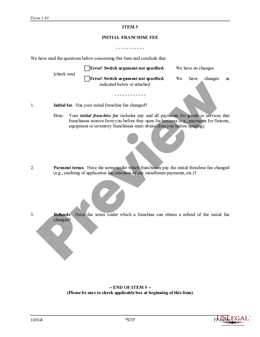 Get Franchise Registration Renewal Questionnaire Preview Franchise Registration Renewal Questionnaire