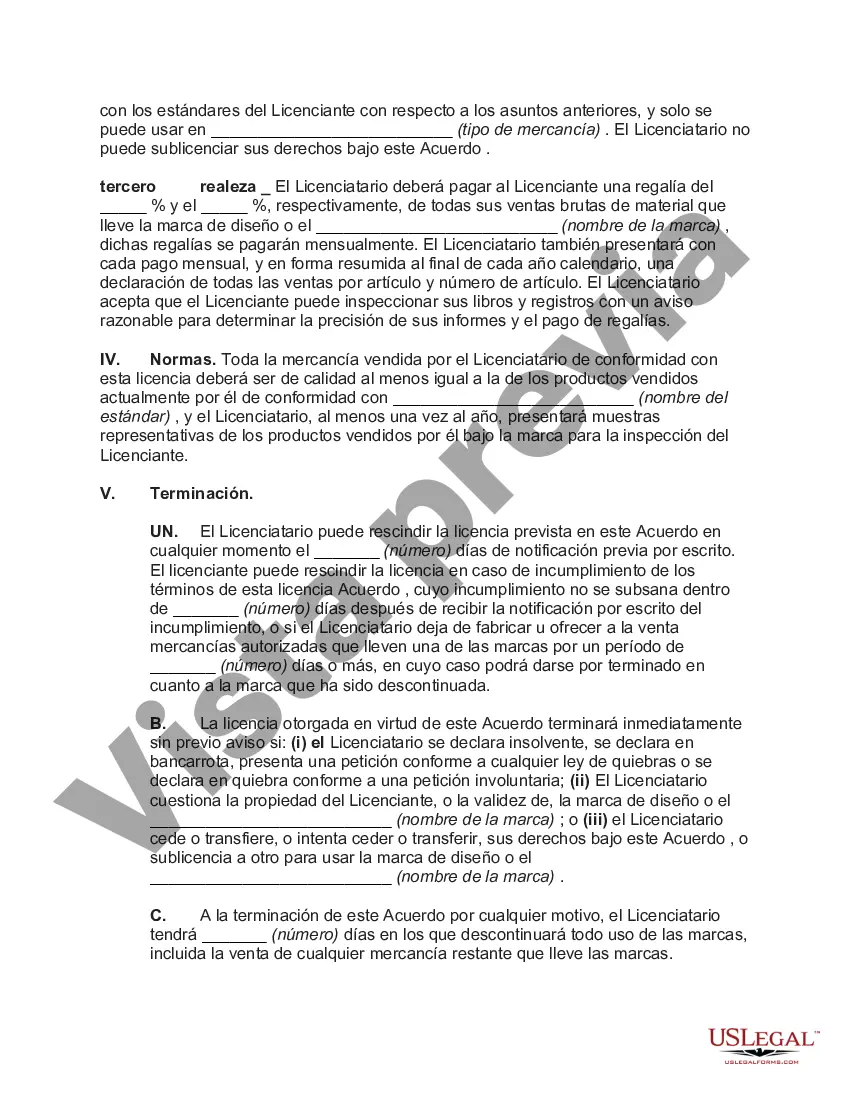 Preview Cesión de marca comercial y acuerdo de licencia con respecto a la marca de diseño