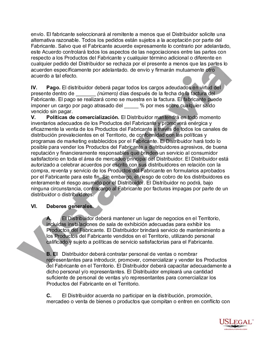 Preview Acuerdo de distribución exclusivo