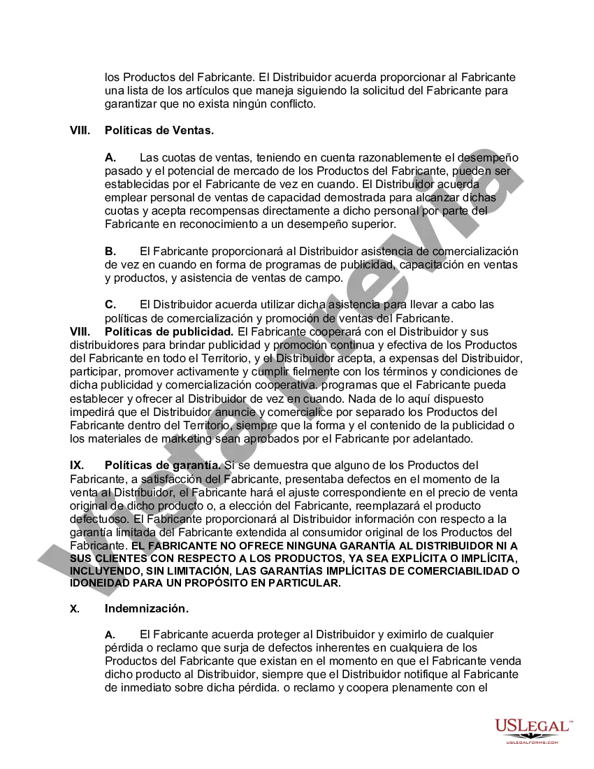 Preview Acuerdo de distribución exclusivo