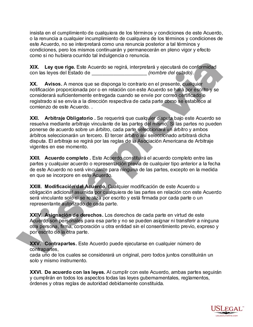 Preview Acuerdo de distribución exclusivo