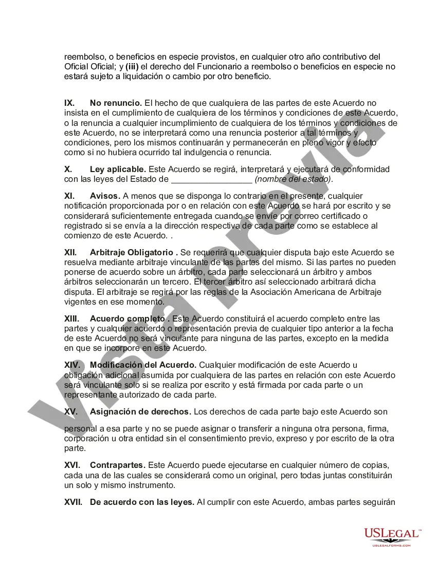 Preview Acuerdo Laboral con Vicepresidente Senior