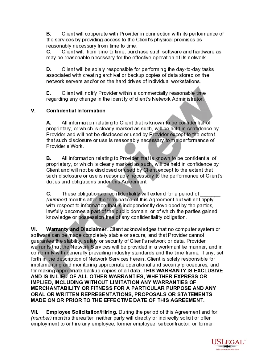 Get Computer Network Installation and Maintenance Agreement Preview Computer Network Installation and Maintenance Agreement