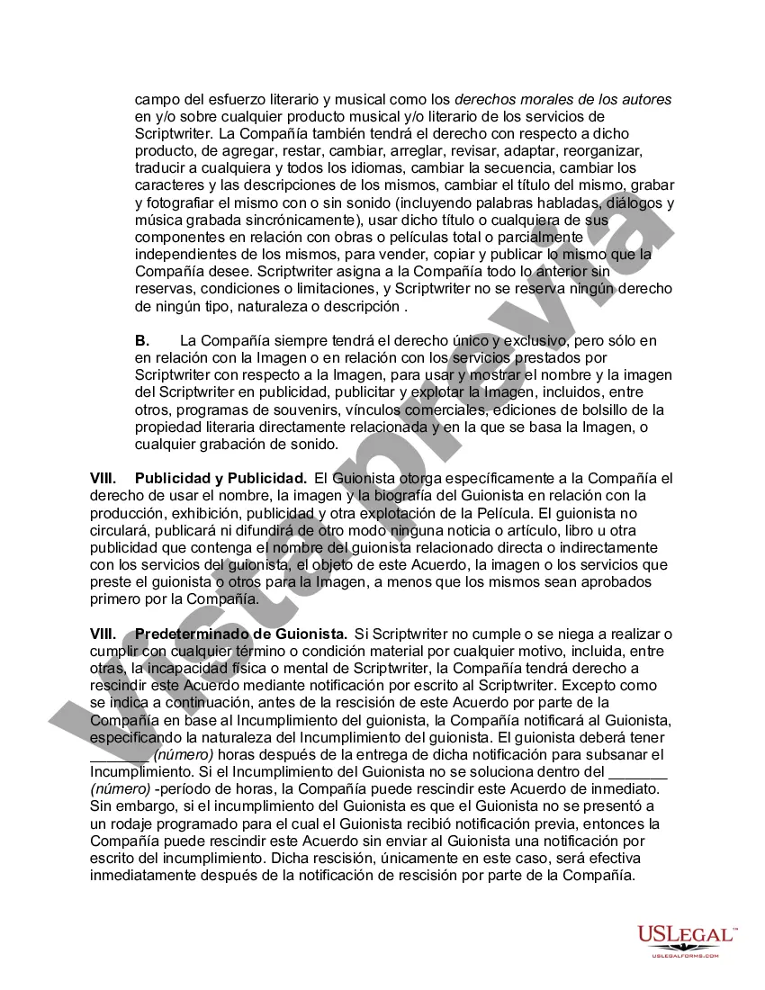 Preview Acuerdo de guionista