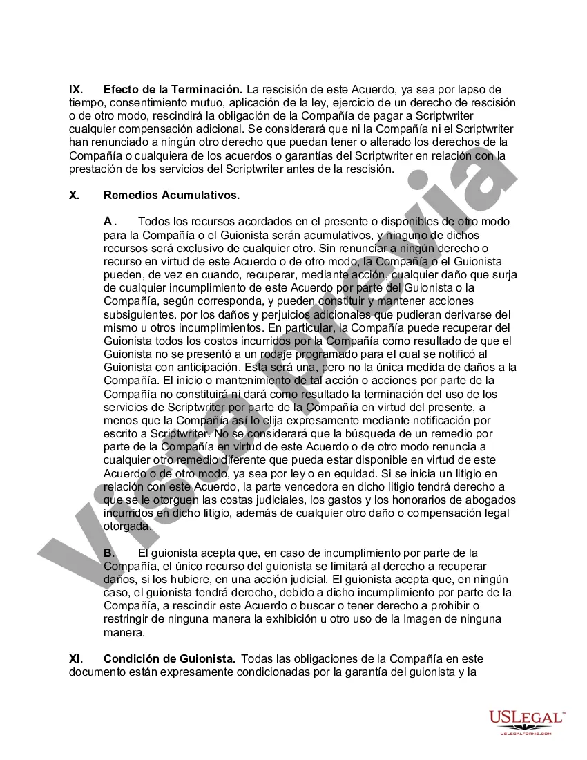 Preview Acuerdo de guionista