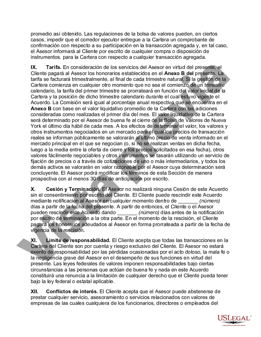 Preview Contrato general de gestión de activos de clientes privados