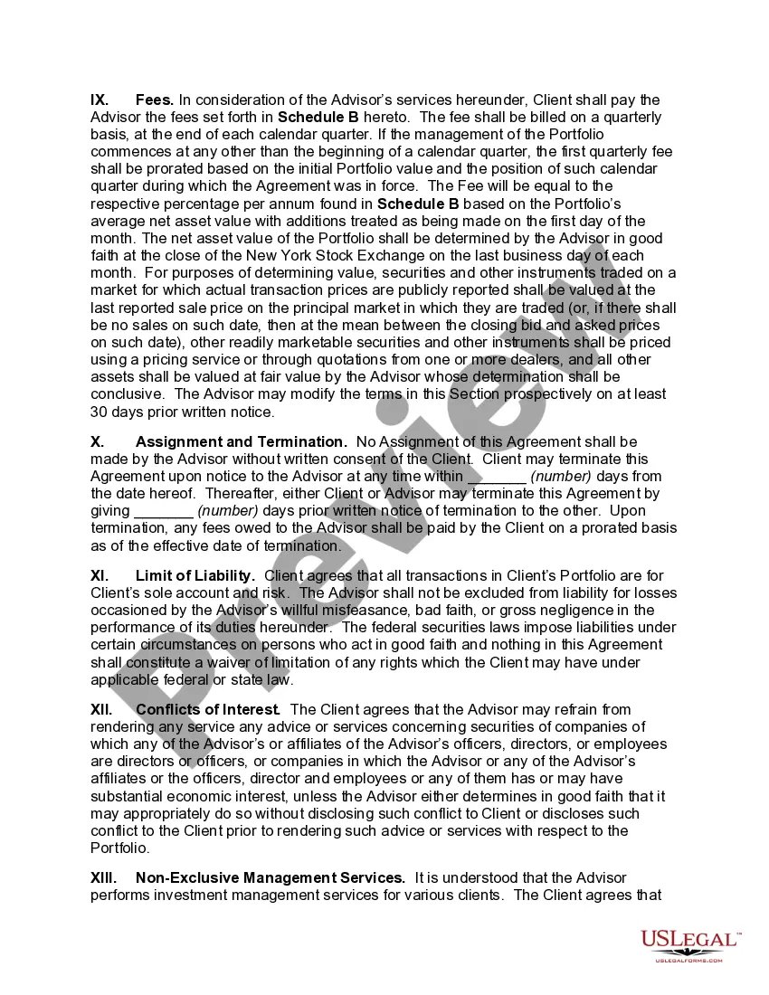 Get Private Client General Asset Management Agreement Preview Private Client General Asset Management Agreement
