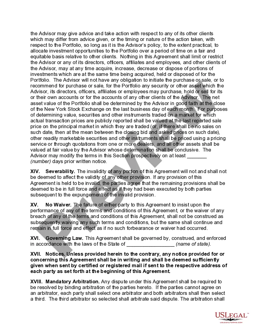 Get Private Client General Asset Management Agreement Preview Private Client General Asset Management Agreement
