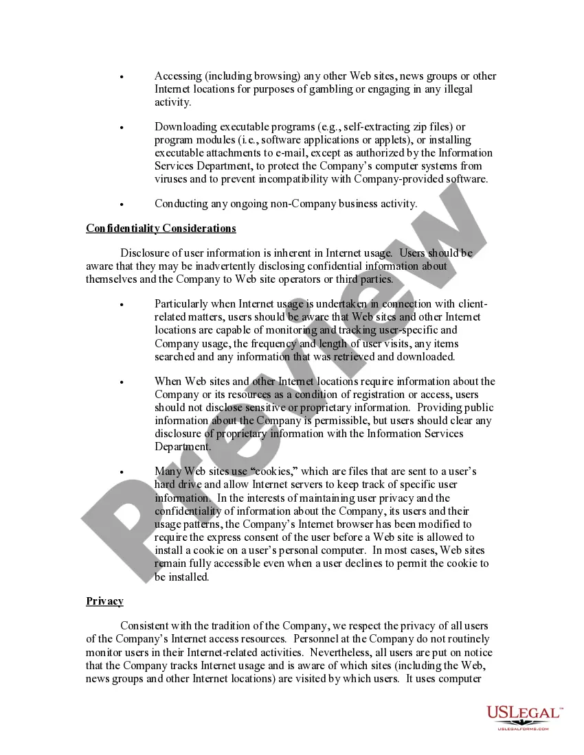 Get Company Internet and Email Policy - Liberal Preview Company Internet and Email Policy - Liberal