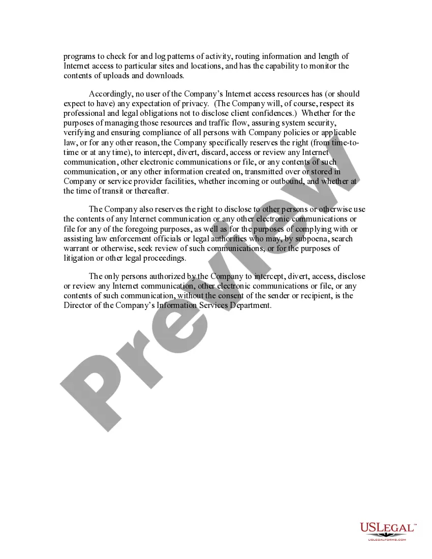 Get Company Internet and Email Policy - Liberal Preview Company Internet and Email Policy - Liberal