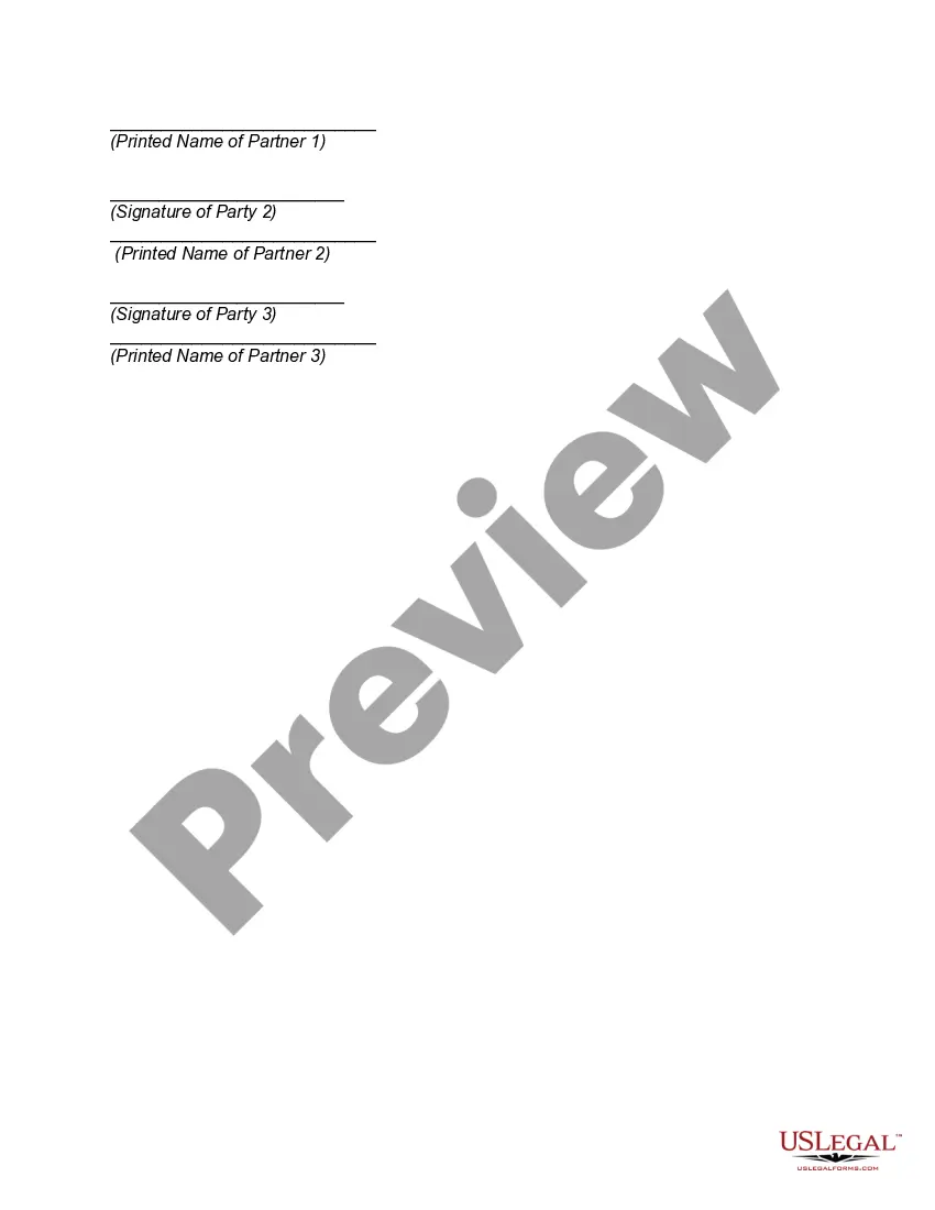 Preview Agreement to Establish Committee to Wind Up Partnership