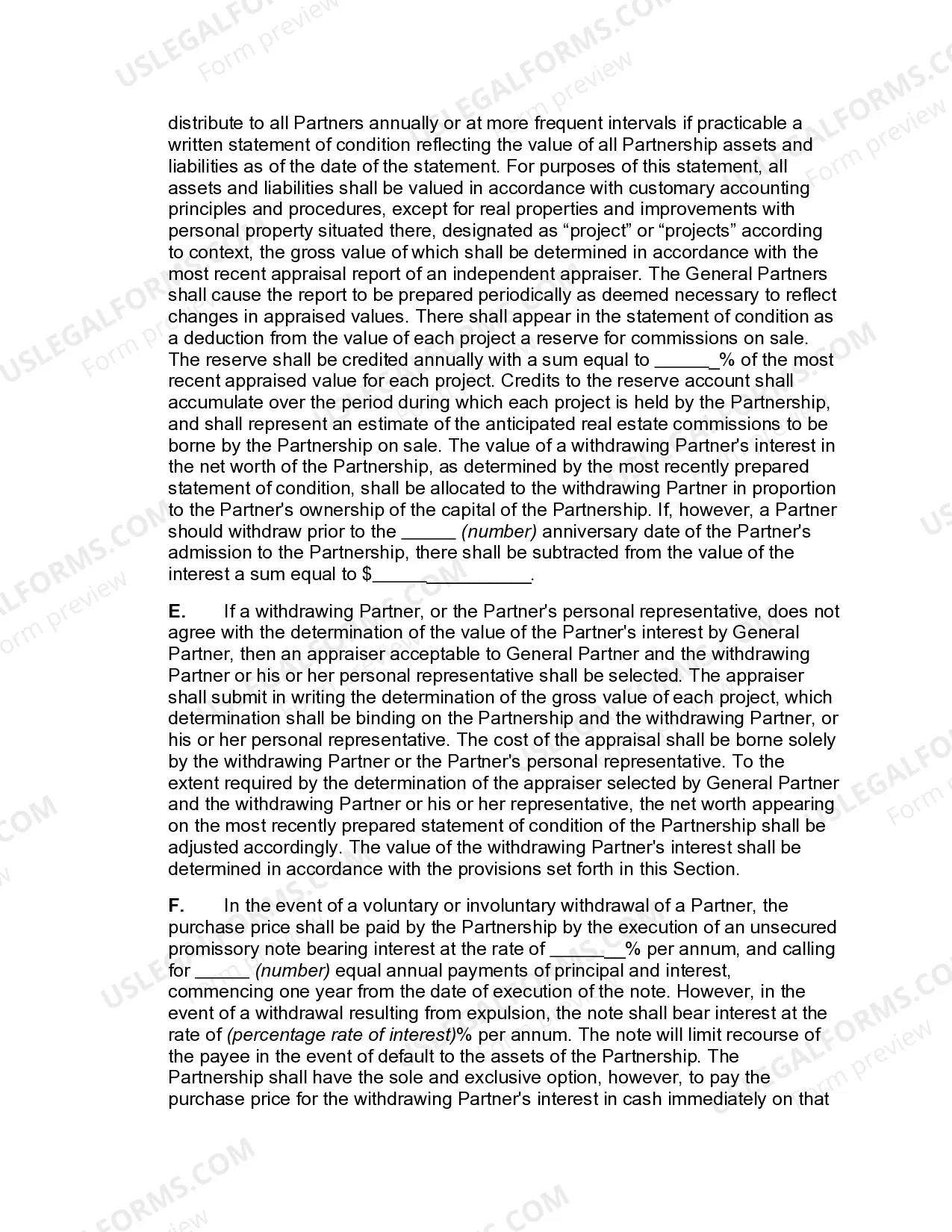 Preview Limited Partnership Agreement for Real Estate Development